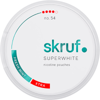 Skruf Super White no.54 Fresh Mint Xtra Strong