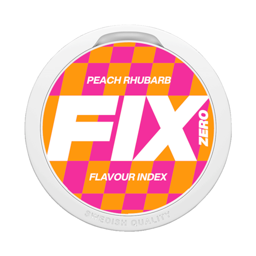 Fix Peach Rhubarb Zero Nicotine Free
