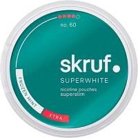 Skruf Super White no.60 Frozen Mint Superslim Xtra Strong